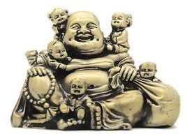 Laughing Buddha with children