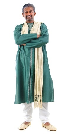 Indian male in dhoti dress